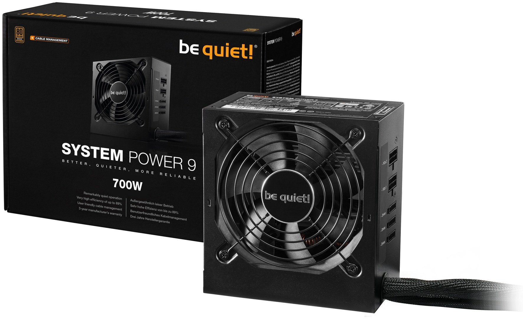 Блок питания be quiet ! System Power 9 CM 700 Вт