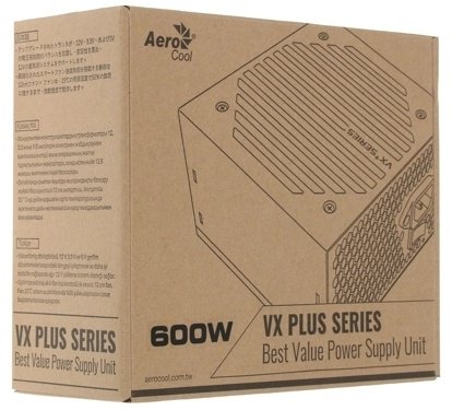 Блок питания AeroCool VX PLUS 600 600 Вт