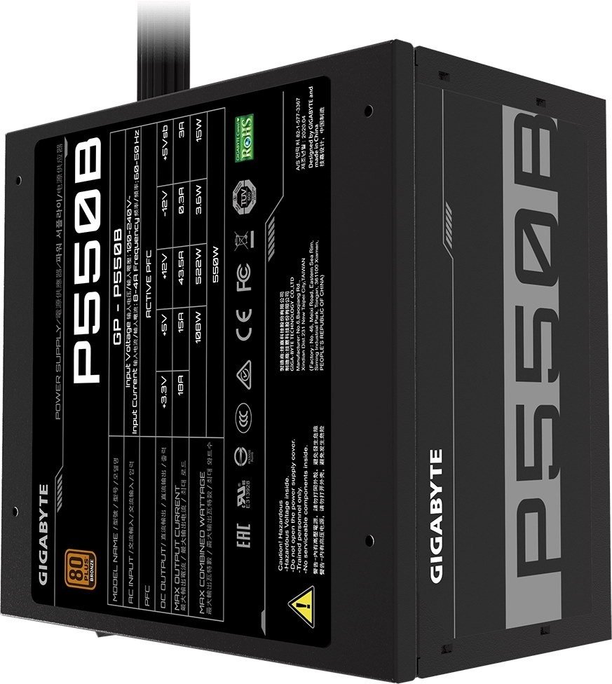 Блок питания GIGABYTE GP-P550B 550 Вт