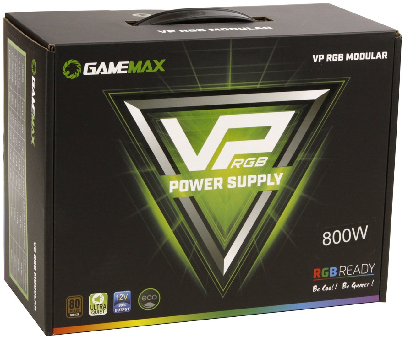 Блок питания Game Max VP-800-RGB Modular 800 Вт
