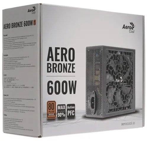 Блок питания AeroCool Aero Bronze 600 Вт