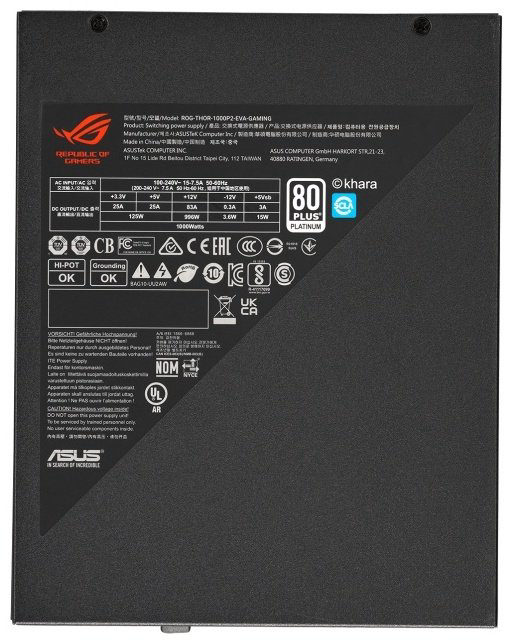 Блок питания ASUS ROG-THOR-1000P2-EVA-GAMING 1000 Вт купить,NaN