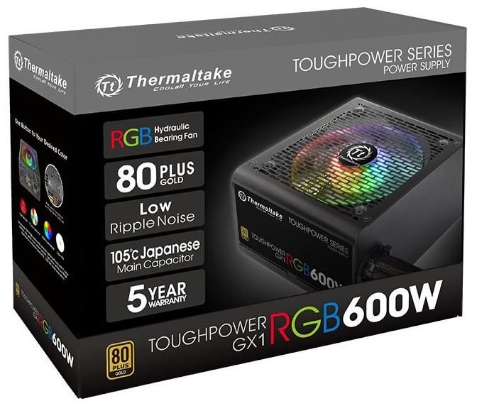 Блок питания Thermaltake Toughpower GX1 RGB 600W