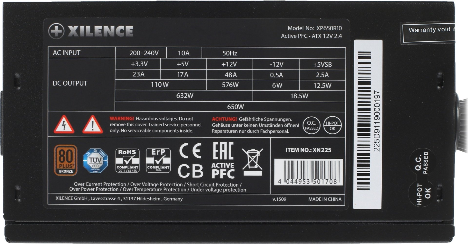 Блок питания Xilence Gaming series XN225 650W CM XP650R10 650 Вт
