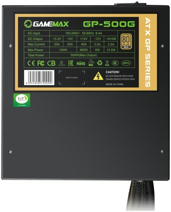 Блок питания Game Max GP-500G 500W
