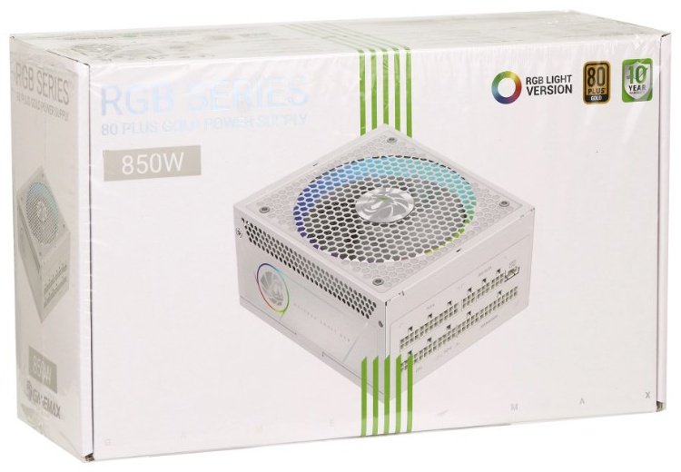 Блок питания Game Max RGB 850G WH 850 Вт