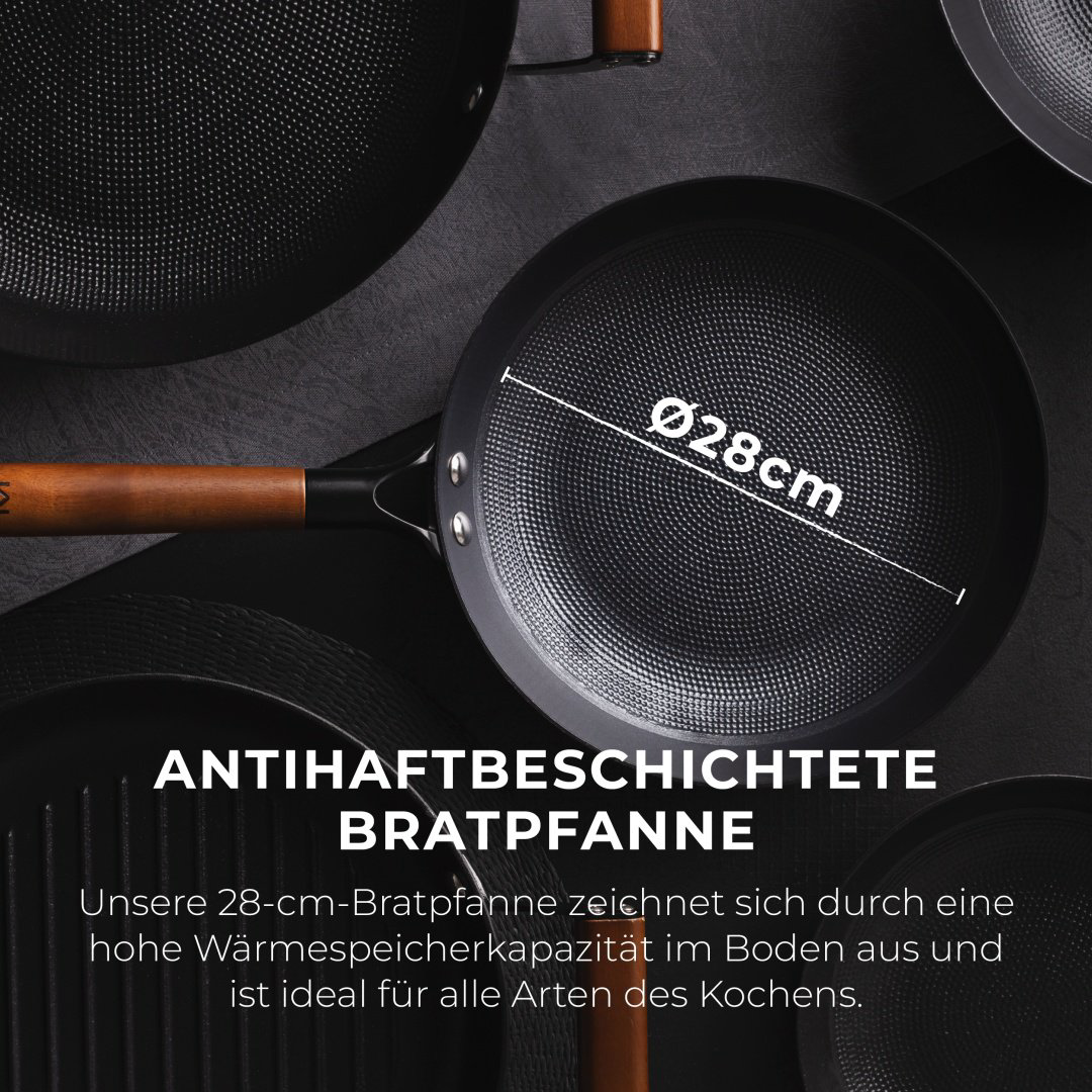 Сковорода MasterPRO Odin MP BGMP-3817 28 см с антипригарным покрытием, чугун купить,NaN