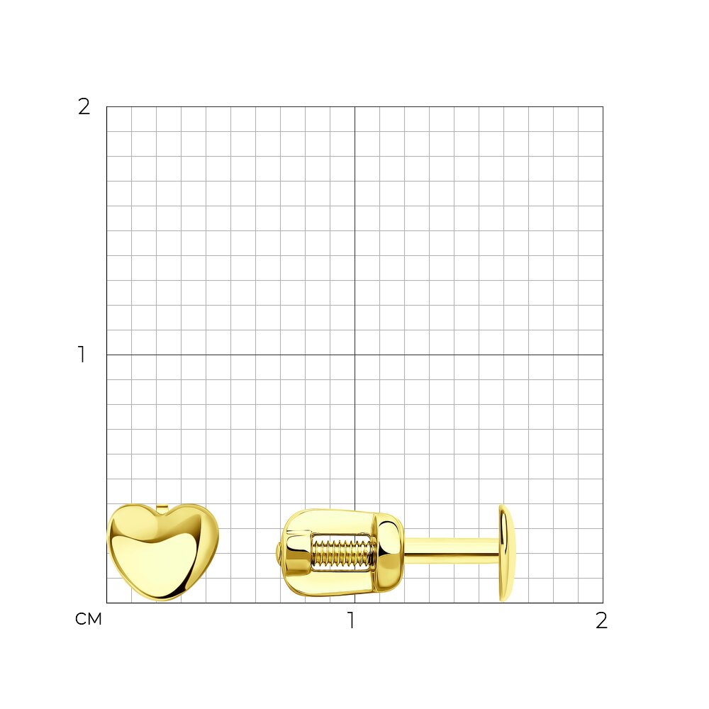 Серьги Sokolov 021684-2 0.83гр золото купить,109000
