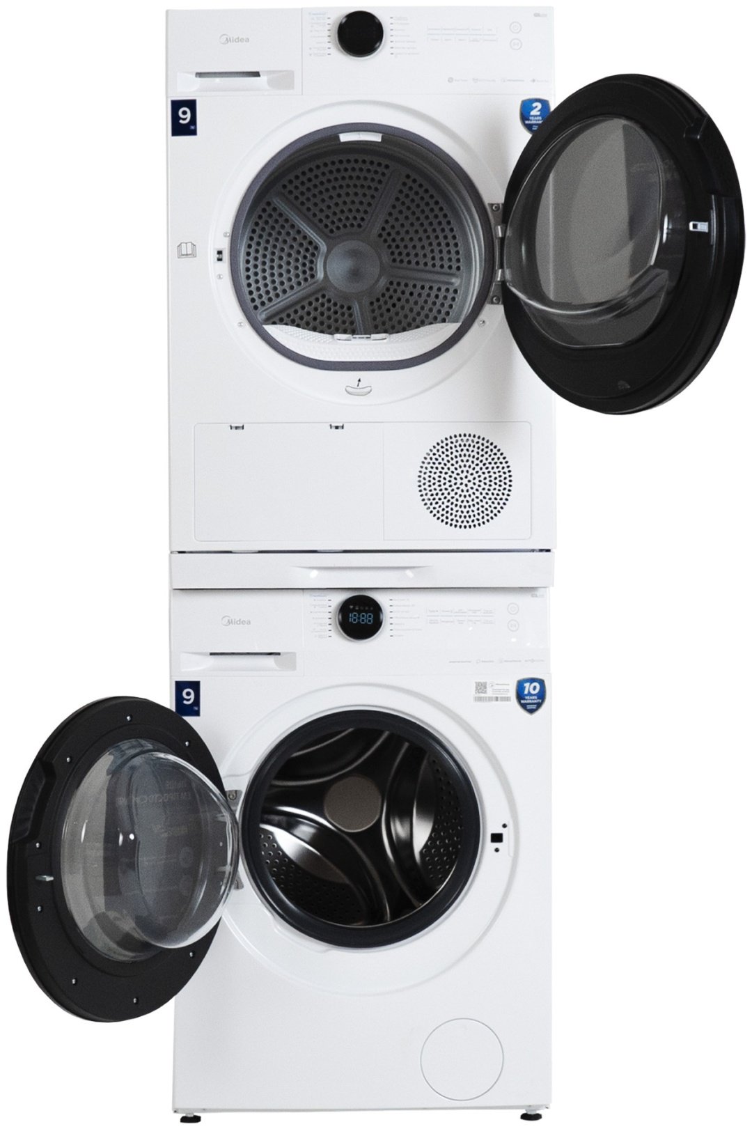 Стиральная машина Midea MF200W90WB/W-KZ+MD200H90W/W-KZ/MD200H90WB/W-C+SK-DW 9 кг белый купить,535864