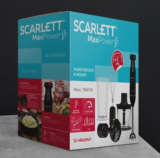 Блендер Scarlett SC-HB42M47 черный купить,NaN
