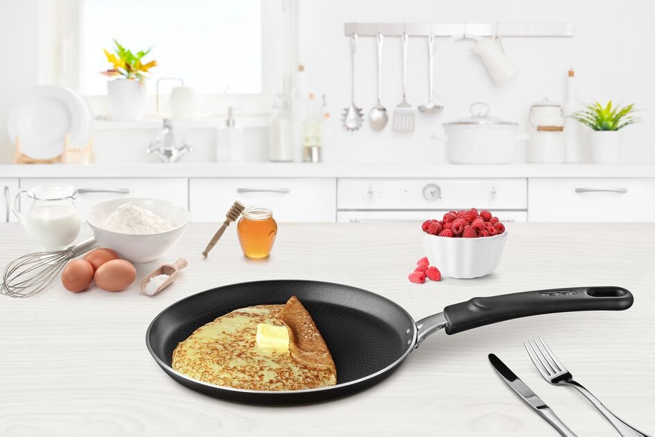 Блинная сковорода Tefal Extreme 22 см с антипригарным покрытием, алюминий купить,NaN