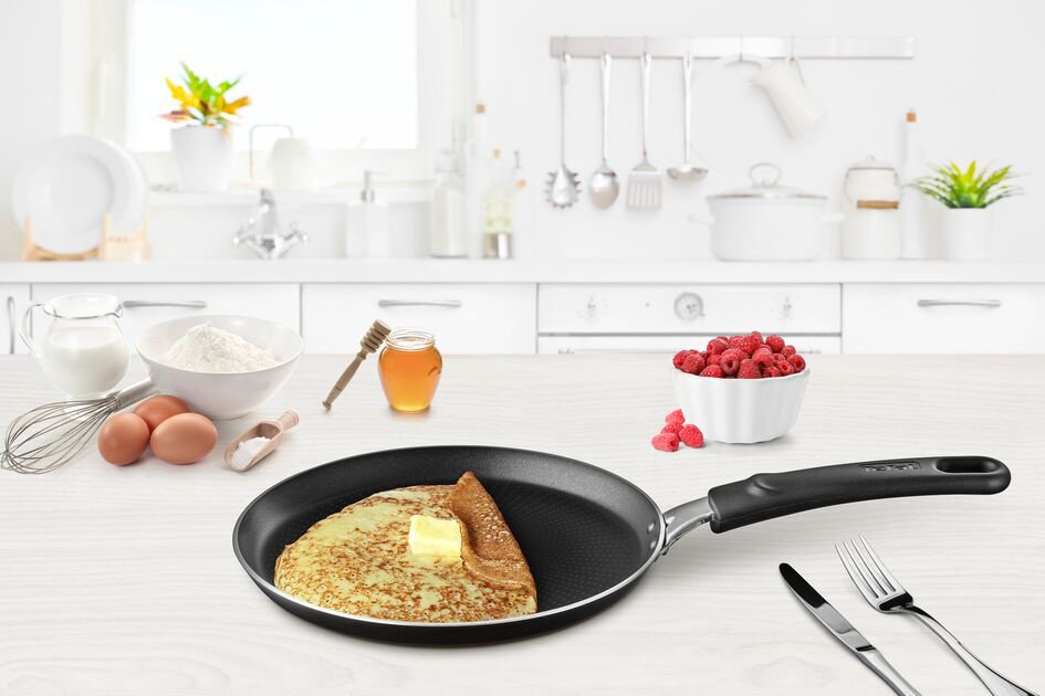 Блинная сковорода Tefal Extreme 22 см с антипригарным покрытием, алюминий купить,NaN