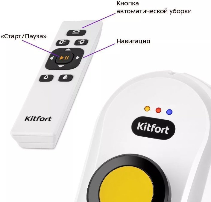 Стеклоочиститель Kitfort KT-5188 белый, черный, желтый