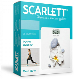 Напольные весы Scarlett электронные SC-BS33E020 до 180 кг