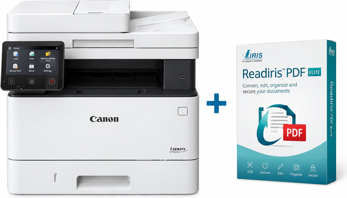 МФУ Canon i-SENSYS MF463dw + Программное обеспечение Canon READIRIS PDF ELITE 250 4751V752