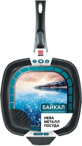 Сковорода гриль НМП Байкал 254028G 28 см, алюминий купить,NaN