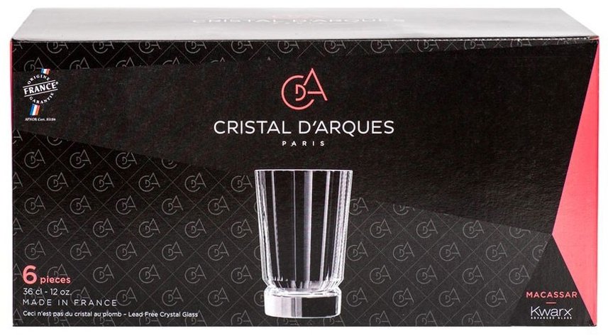 Набор стаканов Cristal d'Arques 360 мл, хрусталь, 6 шт купить,NaN