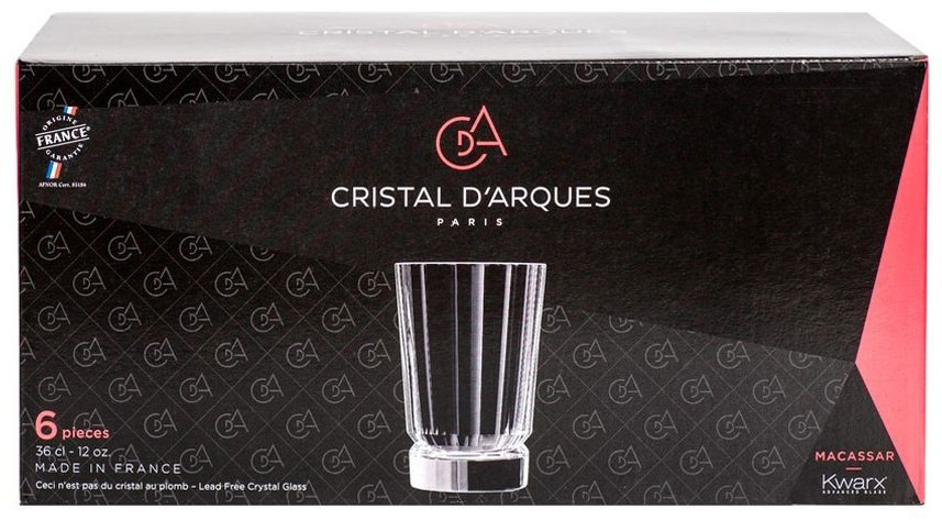 Набор стаканов Cristal d'Arques 360 мл, хрусталь, 6 шт купить,NaN