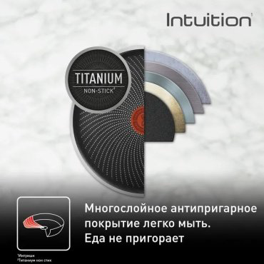Сковорода универсальная Tefal B8170644 28 см, сталь купить,17990