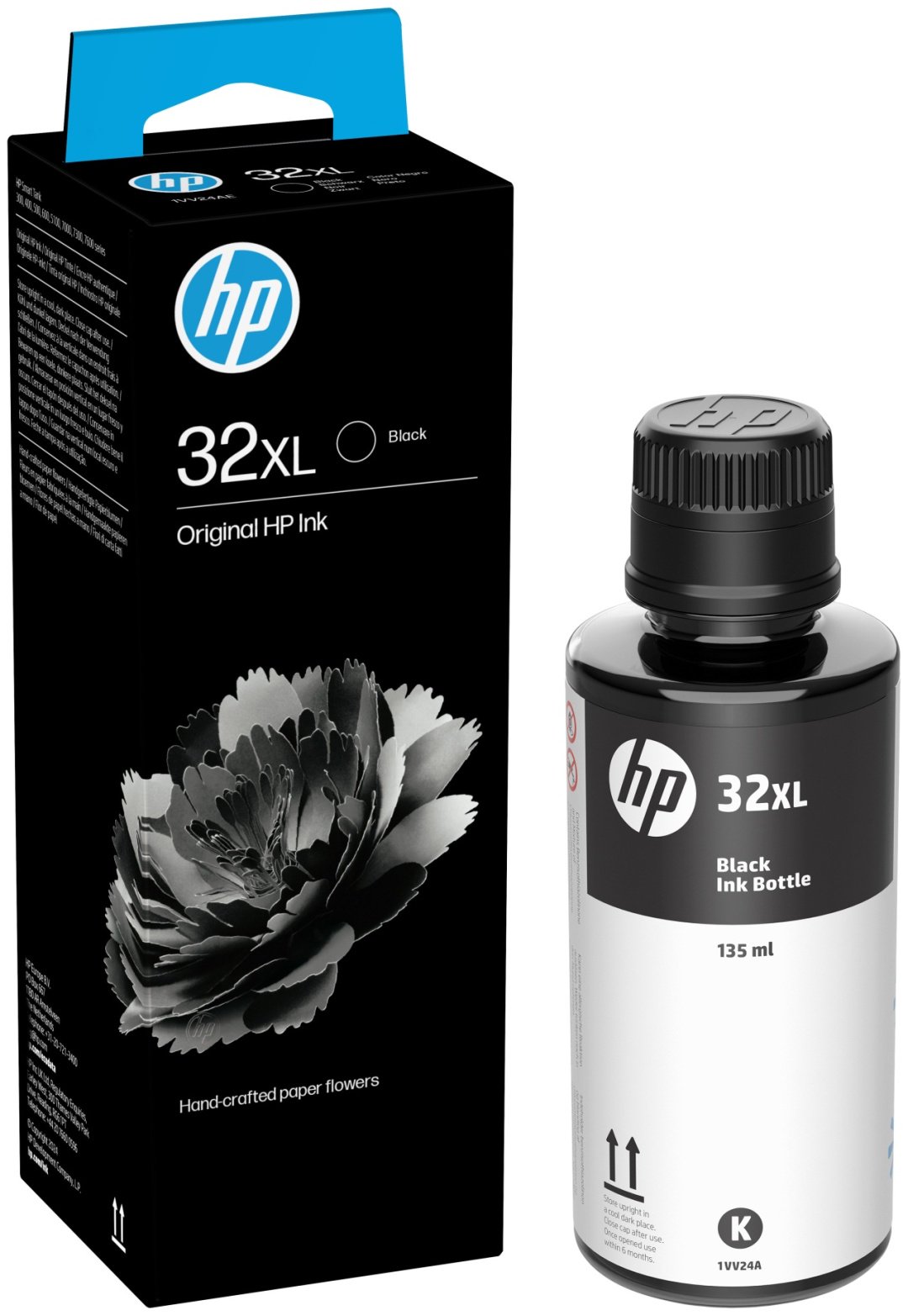 Картриджи HP HP 32XL Black для Smart Tank 300/400/500/600/5100 1VV24AE с чипом черный
