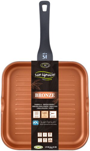 Сковорода гриль Bergner Bronze SG-6612 28 см, алюминий