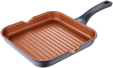 Сковорода гриль Bergner Bronze SG-6612 28 см, алюминий