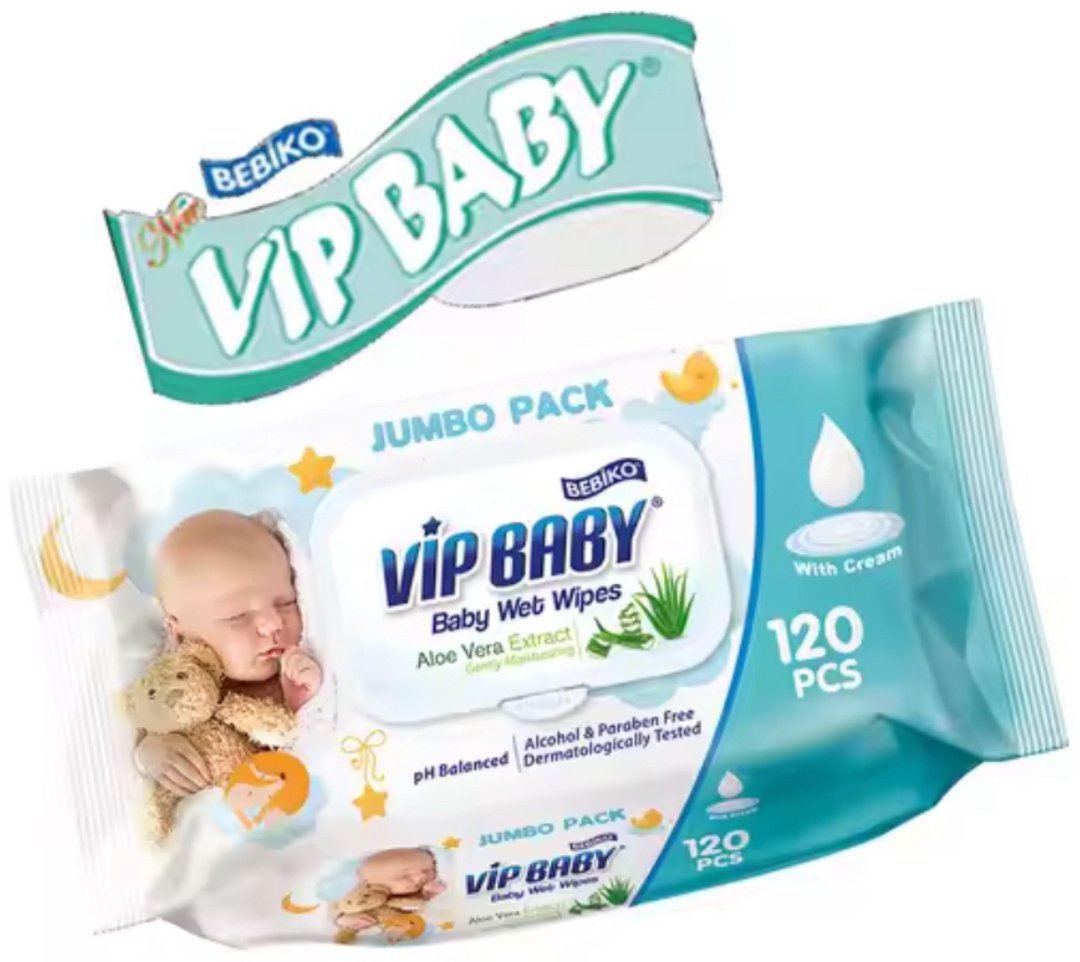 Влажные салфетки Bebiko Vip Baby 120 шт