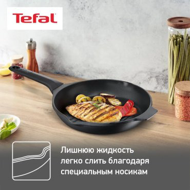 Сковорода гриль Tefal Delicio E2324074 26 см, алюминий купить,43520