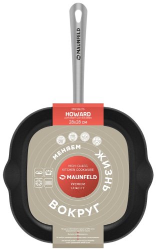 Сковорода гриль MAUNFELD HOWARD MGP28LC15 28, чугун купить,25506
