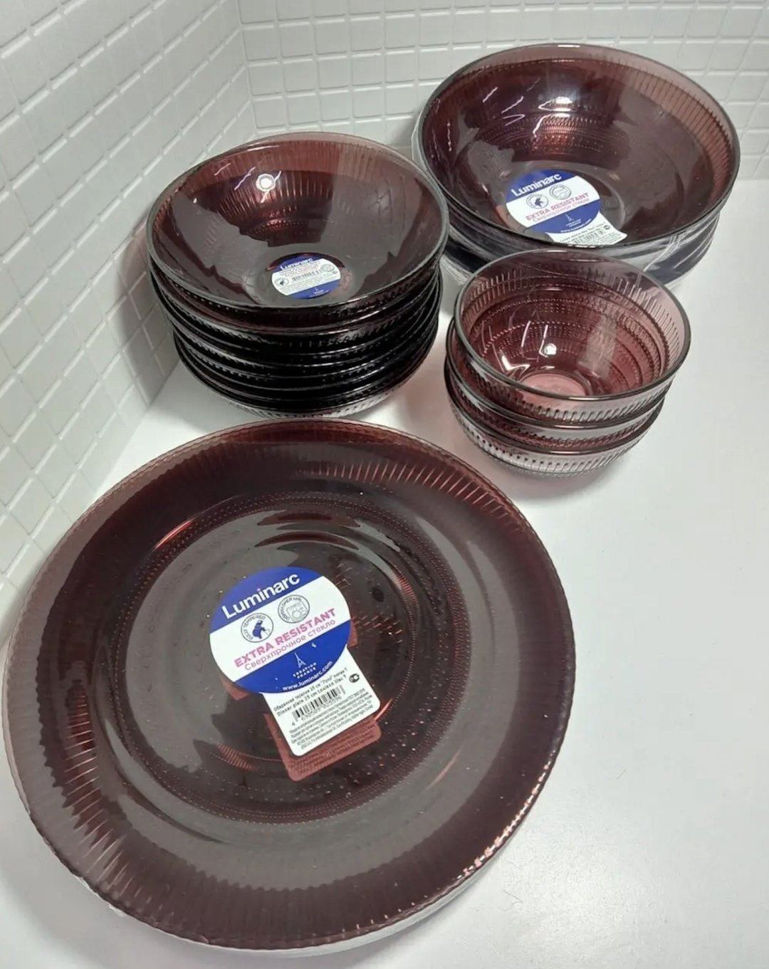 Салатник Luminarc ЛУИЗ ЛИЛАК 6 шт, стекло, 16х16 см