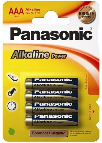 Батарейка AAA Panasonic 4 шт купить,NaN