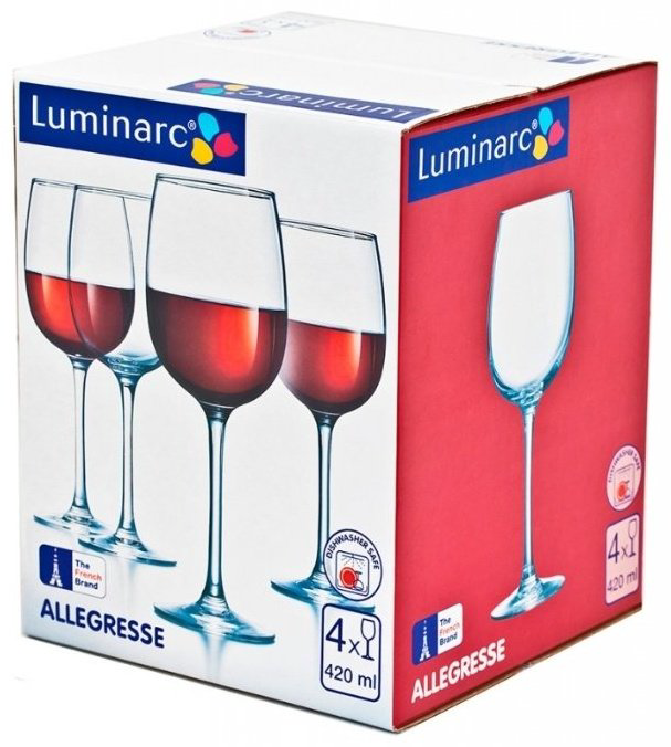 Набор бокалов Luminarc 420 мл, стекло, 4 шт купить,NaN