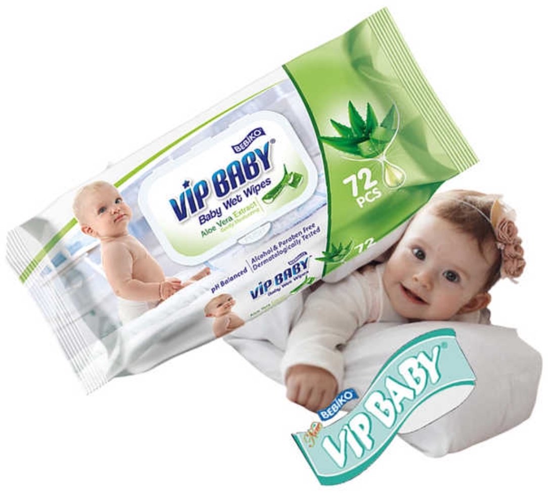 Влажные салфетки Bebiko Vip Baby 72 шт