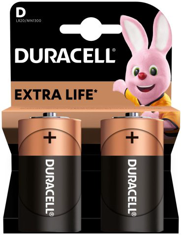 Батарейка LR20 Duracell 2 шт