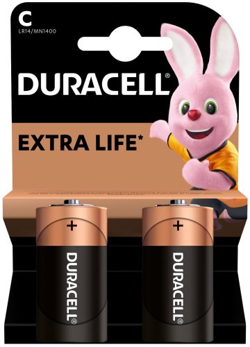 Батарейка C Duracell 2 шт