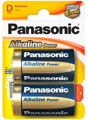 Батарейка LR20, D Panasonic 2 шт