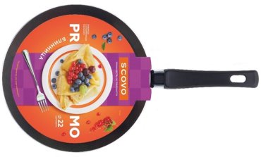 Сковорода блинная SCOVO Promo 22см (d220) 22 см, алюминий купить,NaN