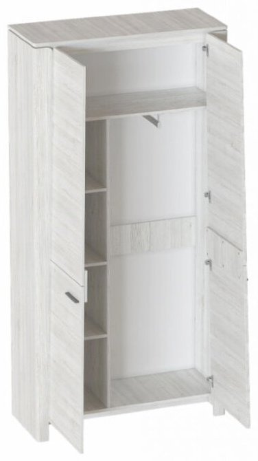 Распашной шкаф Мебельград Мальта, 105x211х39.5 см, светло серый купить,NaN