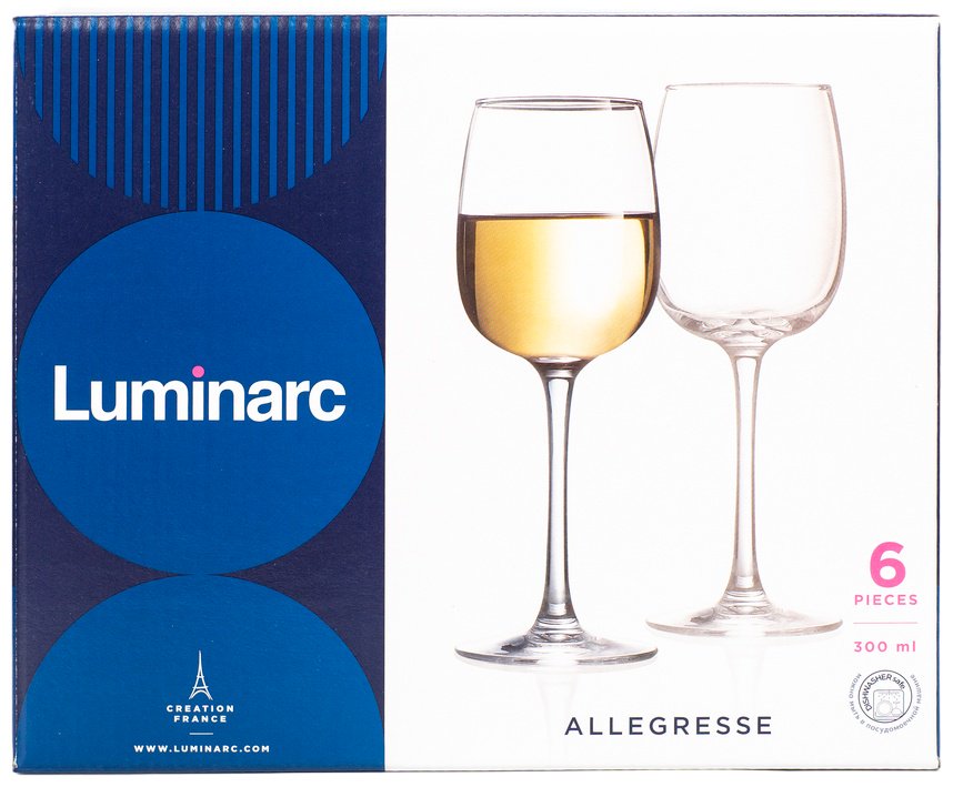 Набор бокалов Luminarc 300 мл, стекло, 6 шт