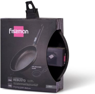 Сковорода универсальная Fissman Rebusto 4227 28 см, алюминий купить,NaN