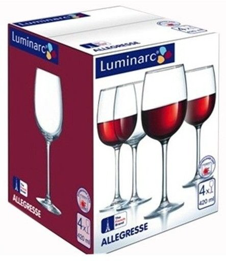 Набор бокалов Luminarc 420 мл, стекло, 4 шт купить,NaN