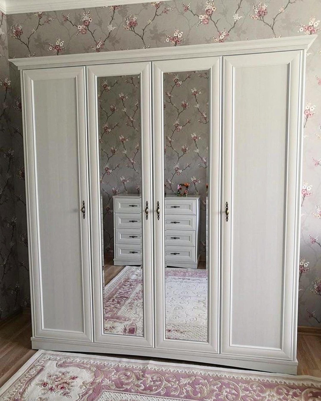 Распашной шкаф Пинскдрев Турин П7.036.1.77-01, 207x220х64.3 см, белый купить,NaN