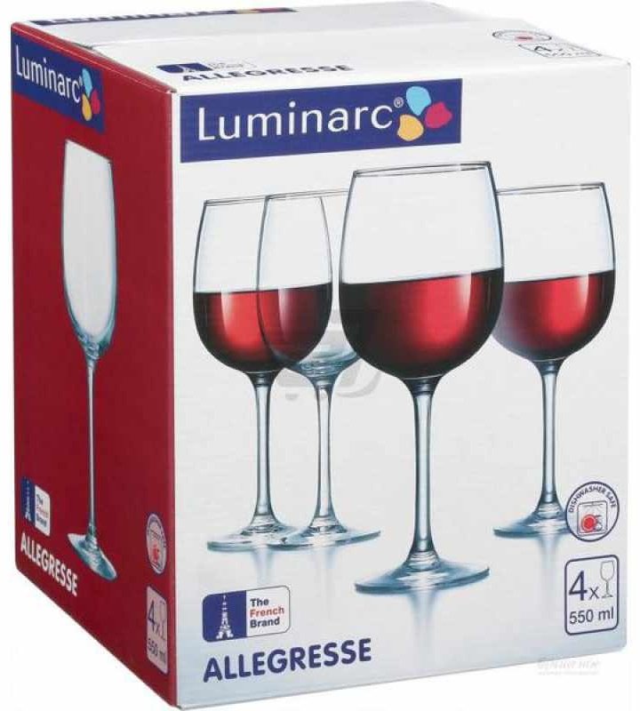 Набор бокалов Luminarc 550 мл, стекло, 4 шт