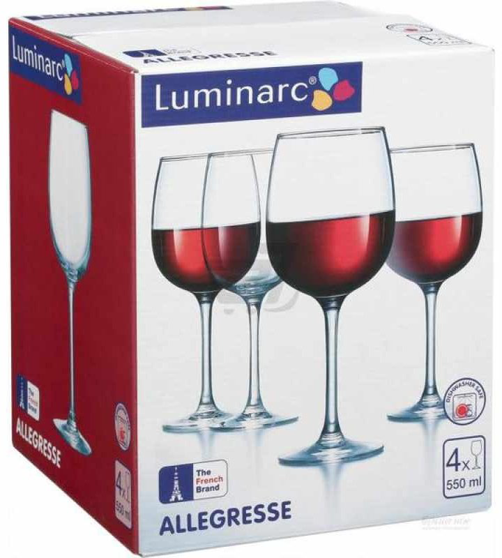 Набор бокалов Luminarc 550 мл, стекло, 4 шт