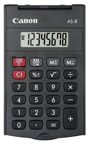 Canon AS-8, 4598B001AA, 8-разрядный, черный
