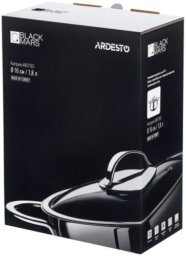 ARDESTO Kitchenware кастрюля AR0718S сталь 1.8 л купить,NaN