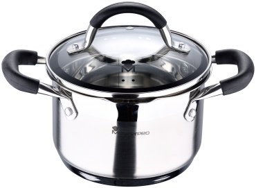 Bergner кастрюля Foodies Masterpro BGMP-1504-BK нержавеющая сталь 1.8 л купить,NaN
