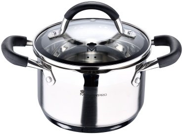 Bergner кастрюля Foodies Masterpro BGMP-1504-BK нержавеющая сталь 1.8 л купить,NaN