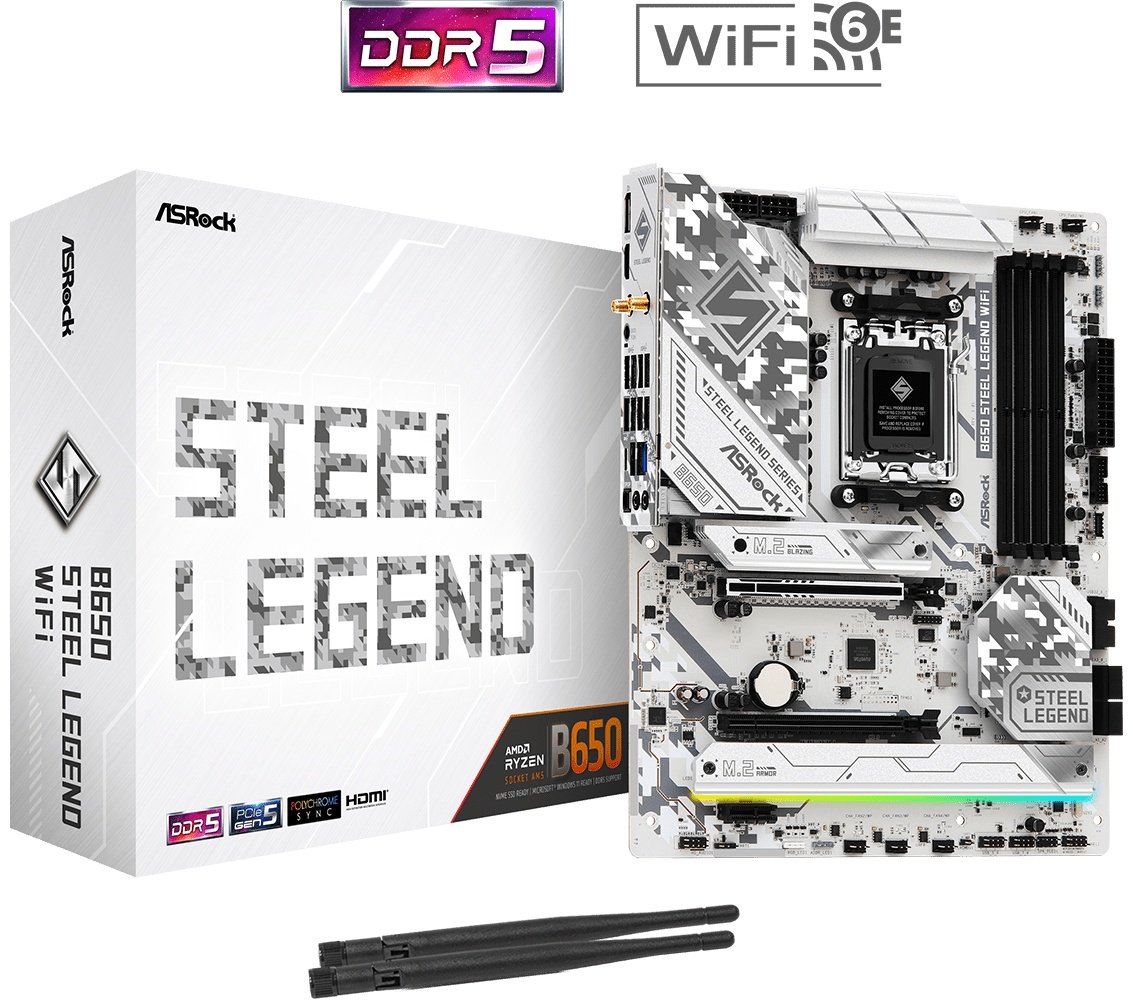 Материнская плата ASRock B650 STEEL LEGEND WIFI купить,NaN