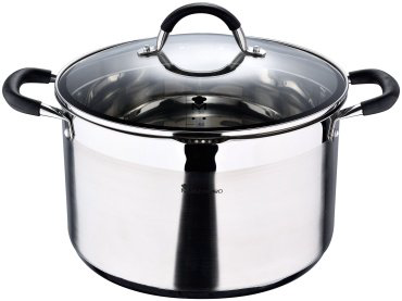 Bergner кастрюля Foodies BGMP-1506-BK сталь 9.5 л купить,NaN